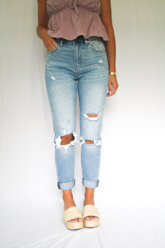 KanCan High Rise Mom Jeans