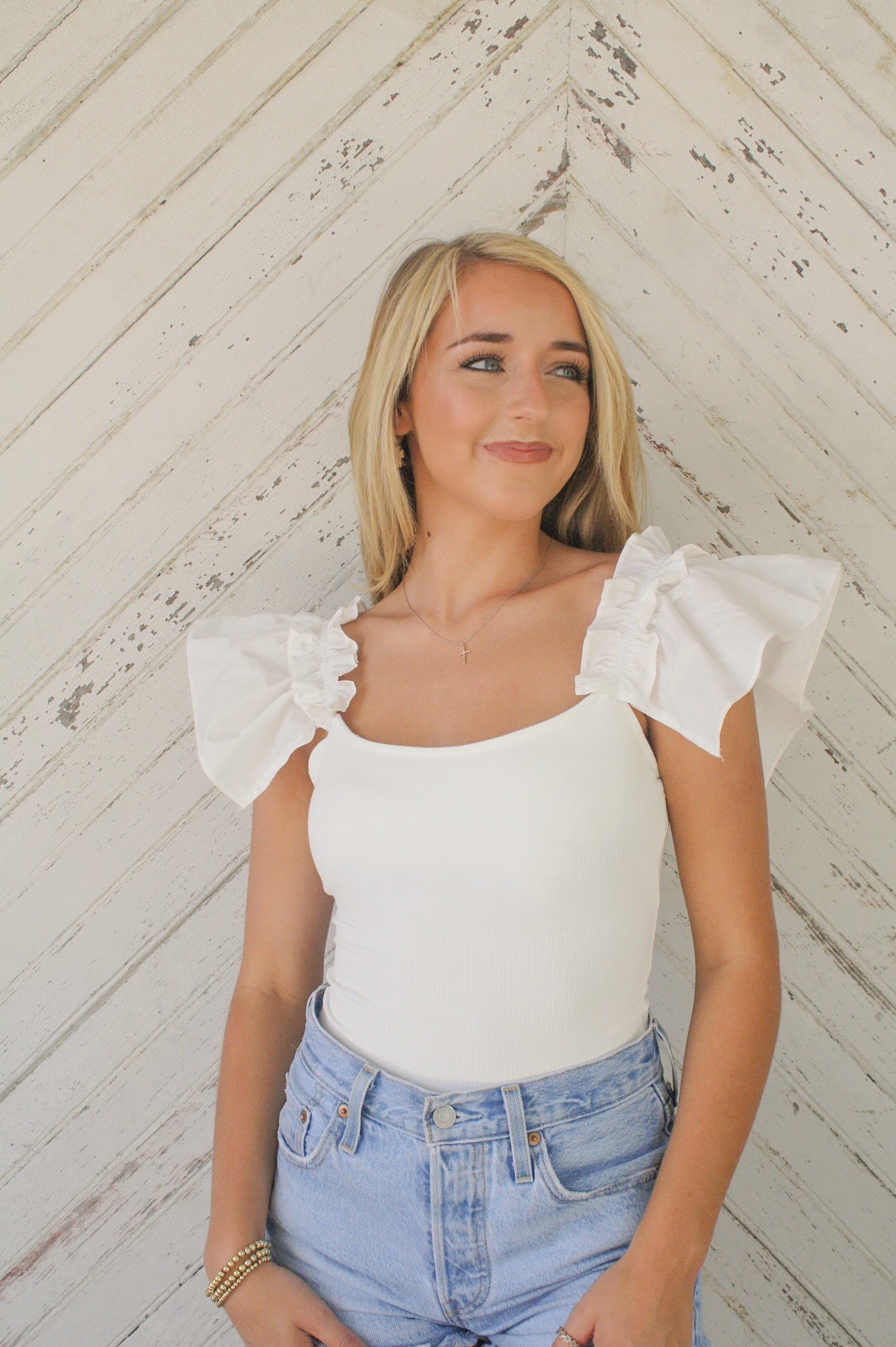 Ruffled Clouds Bodysuit
