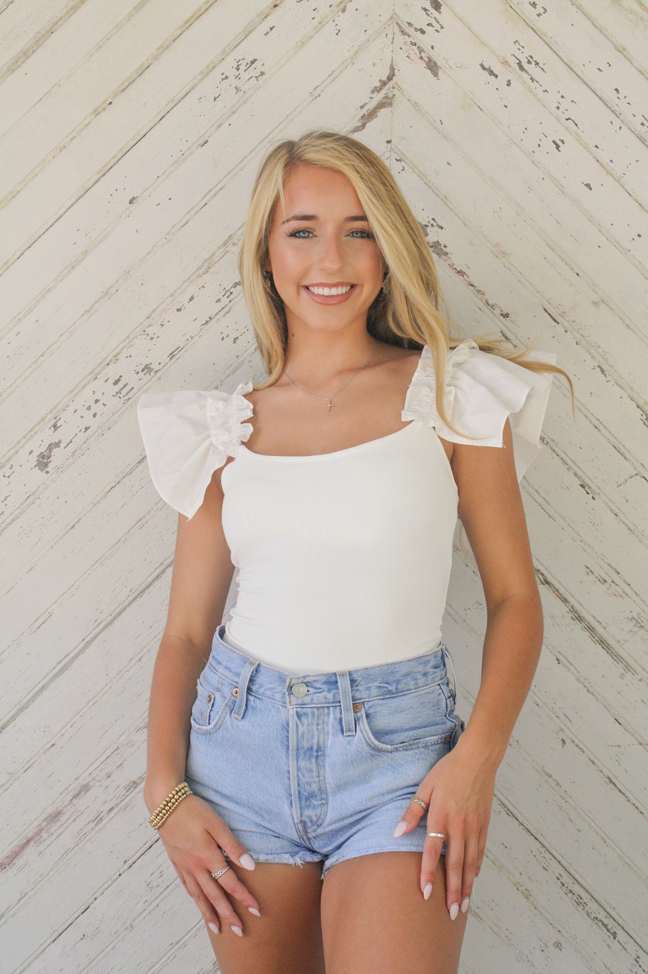 Ruffled Clouds Bodysuit