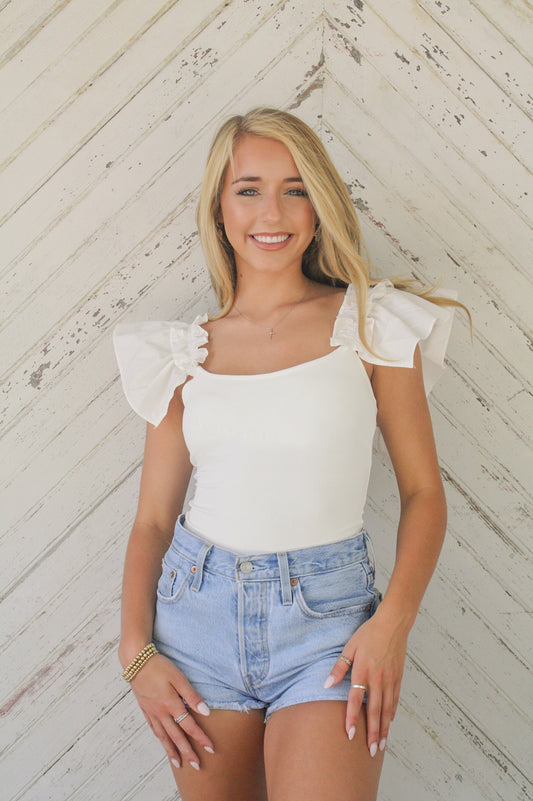 Ruffled Clouds Bodysuit