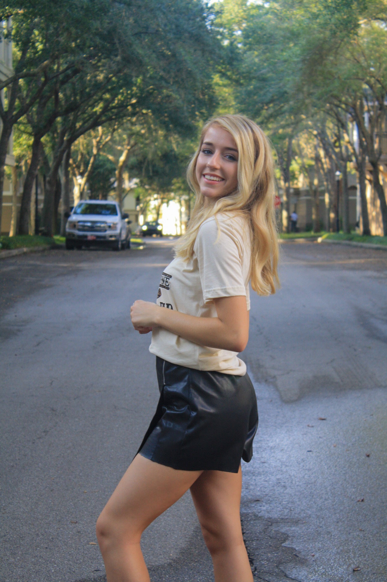Rockin' and Rollin' Leather Skort