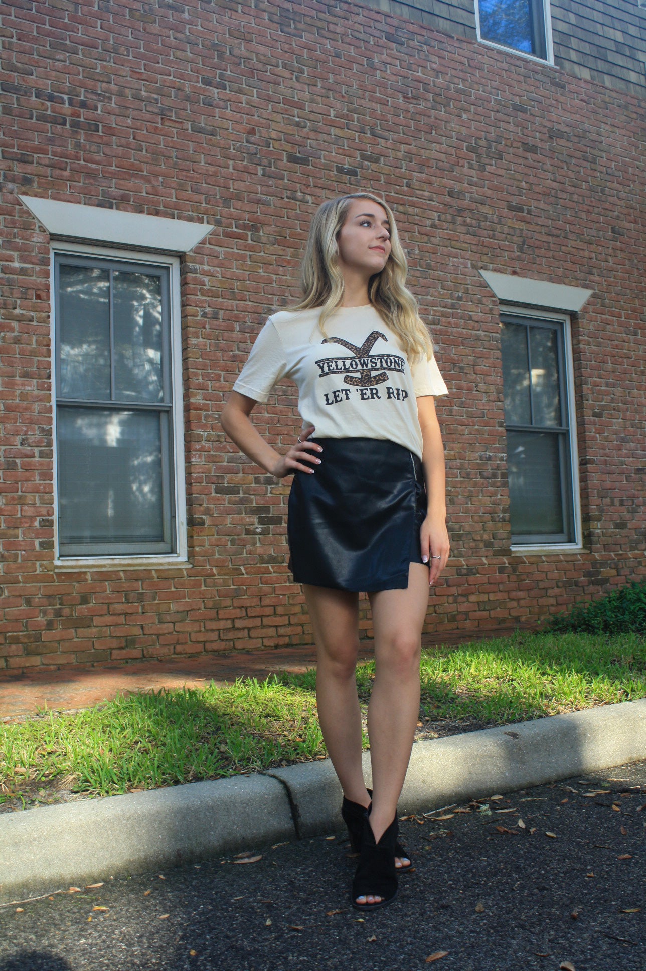 Rockin' and Rollin' Leather Skort