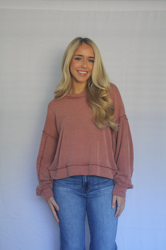 Cedar Wood Ribbed Shirt