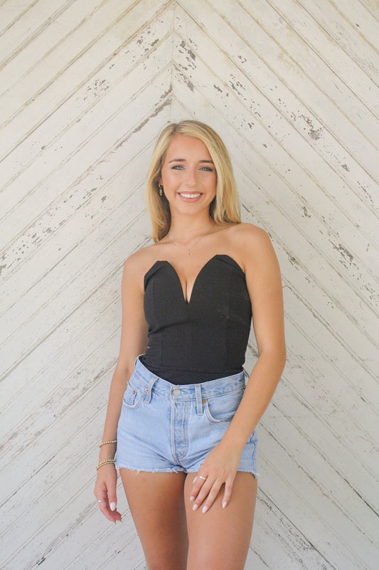 Strapless V Bodysuit
