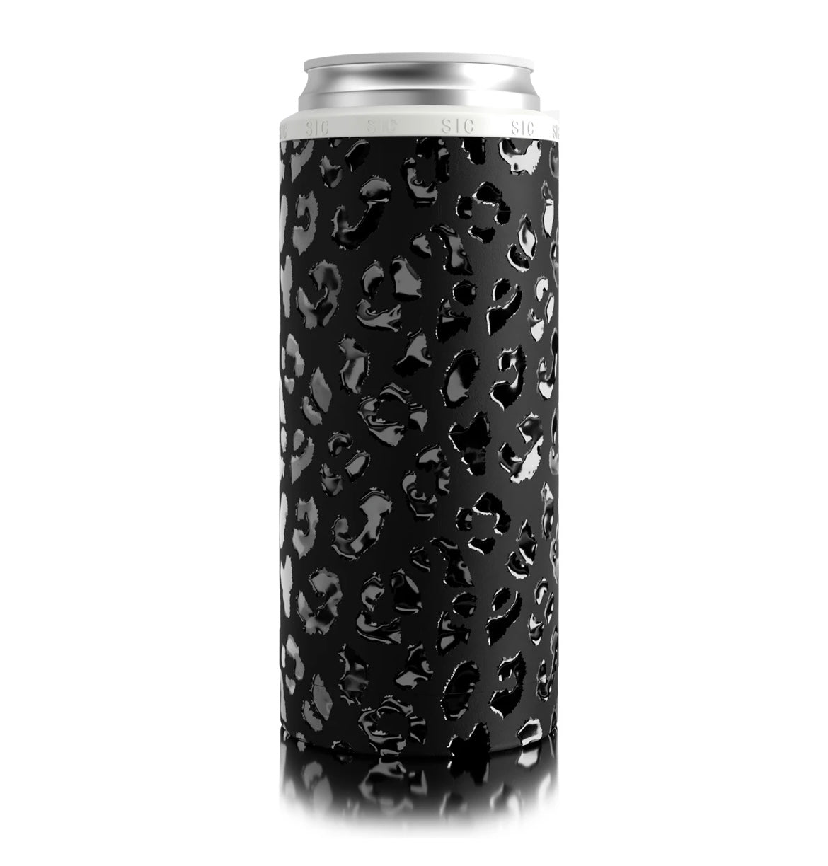 SIC Leopard Eclipse Slim Can Koozie